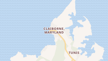 Claiborne, Maryland map