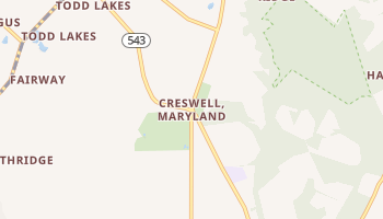 Creswell, Maryland map
