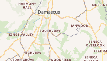 Damascus, Maryland map