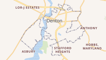 Denton, Maryland map