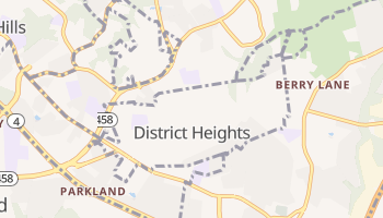 District Heights, Maryland map