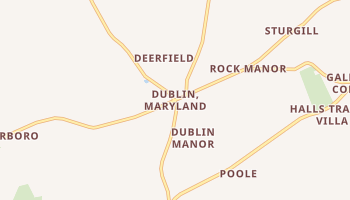 Dublin, Maryland map