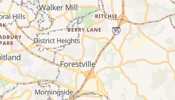 Forestville, Maryland map