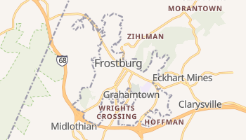 Frostburg, Maryland map