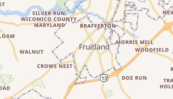 Fruitland, Maryland map