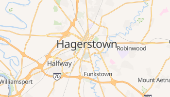 Hagerstown, Maryland map
