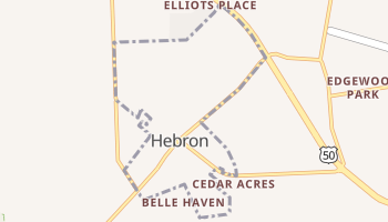 Hebron, Maryland map