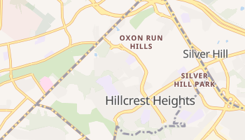 Hillcrest Heights, Maryland map