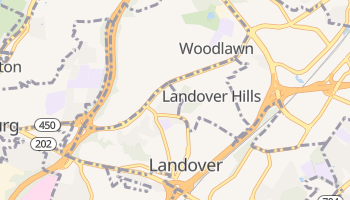 Landover Hills, Maryland map