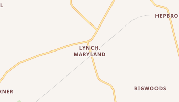 Lynch, Maryland map