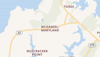 McDaniel, Maryland map