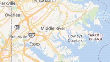 Middle River, Maryland map