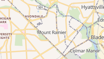 Mount Rainier, Maryland map