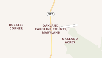Oakland, Maryland map
