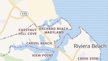 Orchard Beach, Maryland map
