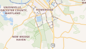 Pocomoke City, Maryland map