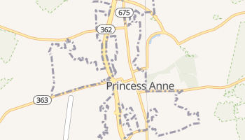 Princess Anne, Maryland map
