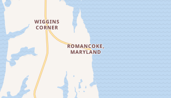 Romancoke, Maryland map