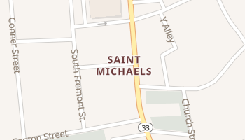 Saint Michaels, Maryland map