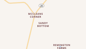 Sandy Bottom, Maryland map