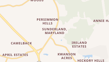 Sunderland, Maryland map