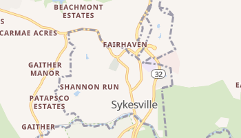 Sykesville, Maryland map