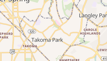 Takoma Park, Maryland map