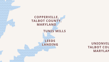 Tunis Mills, Maryland map