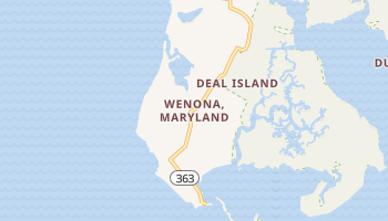 Wenona, Maryland map