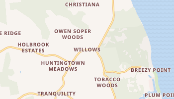 Willows, Maryland map