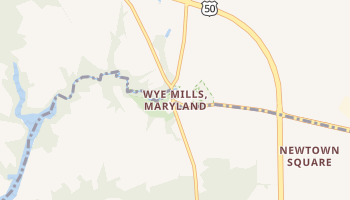 Wye Mills, Maryland map