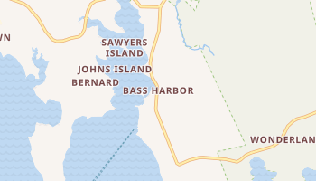 Bass Harbor, Maine map