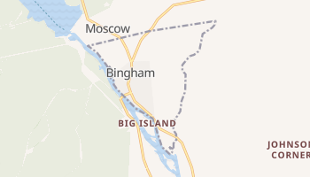 Bingham, Maine map