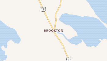 Brookton, Maine map