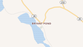 Bryant Pond, Maine map