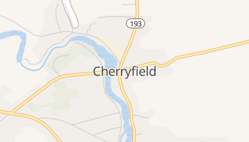 Cherryfield, Maine map