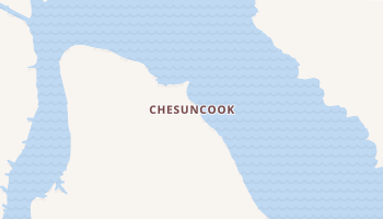 Chesuncook, Maine map