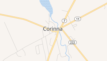 Corinna, Maine map