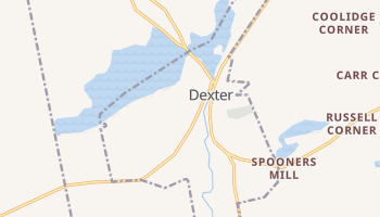 Dexter, Maine map