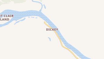 Dickey, Maine map