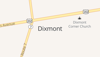 Dixmont, Maine map