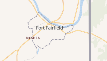 Fort Fairfield, Maine map