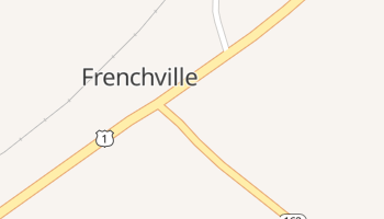Frenchville, Maine map