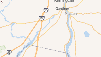Gardiner, Maine map