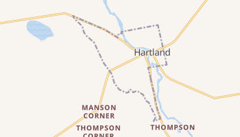 Hartland, Maine map