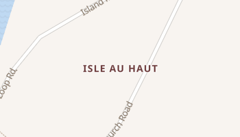 Isle Au Haut, Maine map
