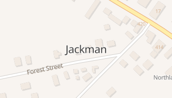 Jackman, Maine map