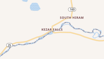 Kezar Falls, Maine map