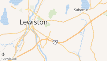 Lewiston, Maine map