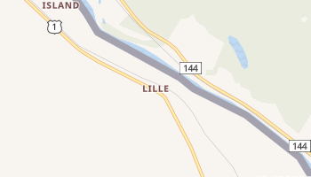 Lille, Maine map